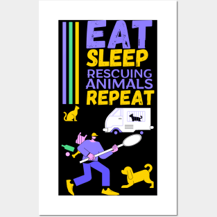 Animal Rescue, Rescuing Animals, Animal Control Worker Posters and Art